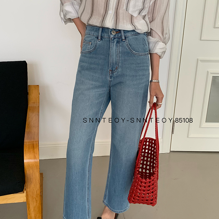 春夏高腰显瘦九分小个弹力法棍裤