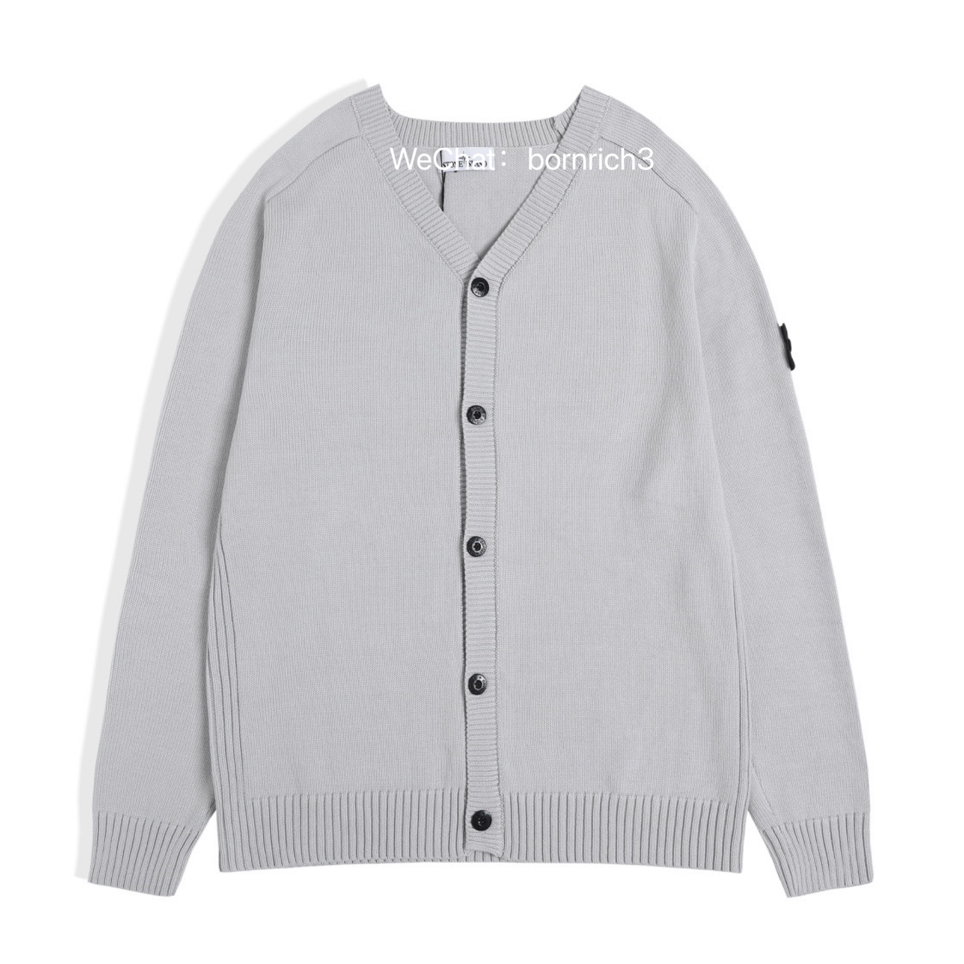 Grey Supreme x Stone island cardigan