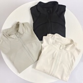 显瘦长袖 立领修身 上衣跑步训练速干透气瑜伽服 新款 运动外套女秋季