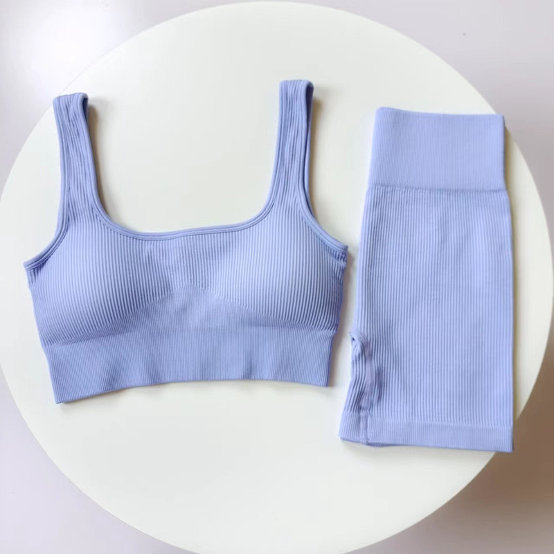 运动两件套跑步训练透气健身套装