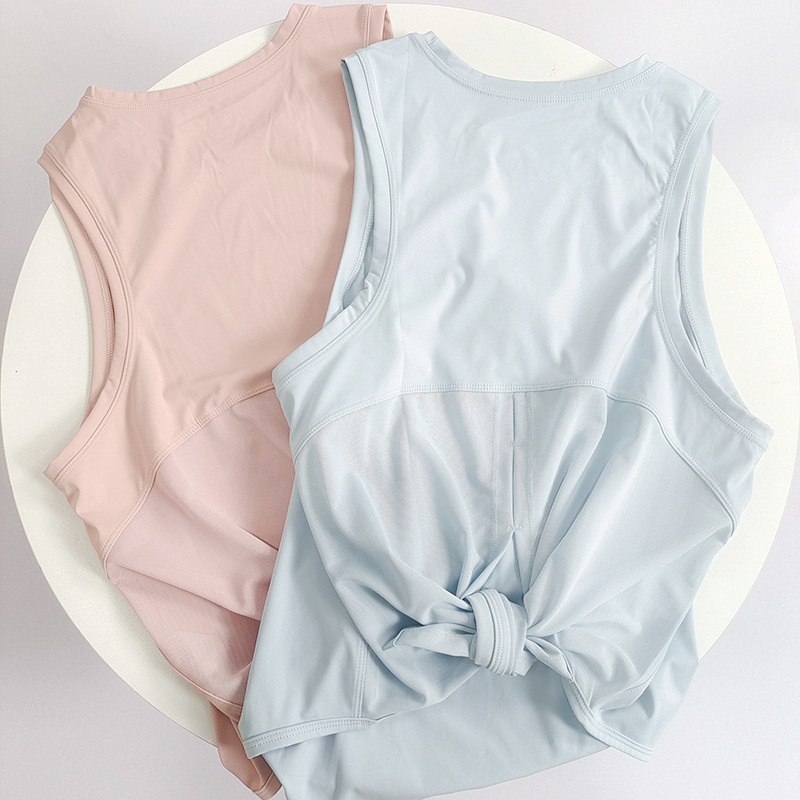 运动背心透气速干健身服网纱运动