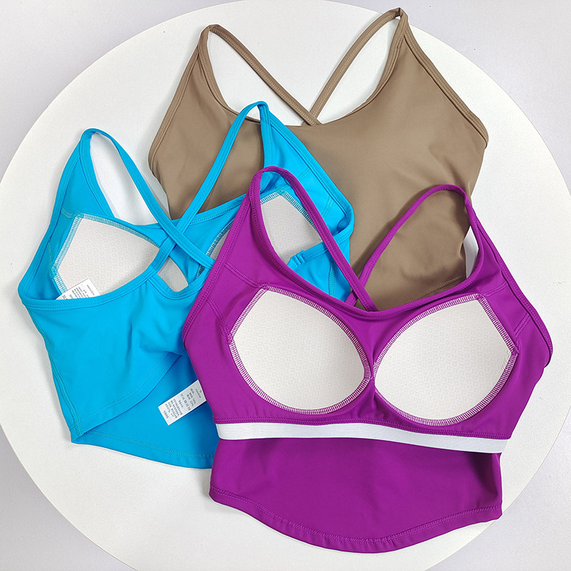 美背固定杯运动内衣透气