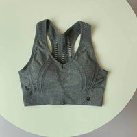 This is a popular online bestseller, featuring a beautiful back, hollowed-out, quick-drying yoga, sweat-absorbing, breathable, high-elasticity, thin, and frameless sports bra thumbnail 4