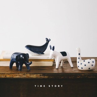 【清仓】法国rader 回形针金属收纳办公室书桌小鸟装饰瓷器摆件