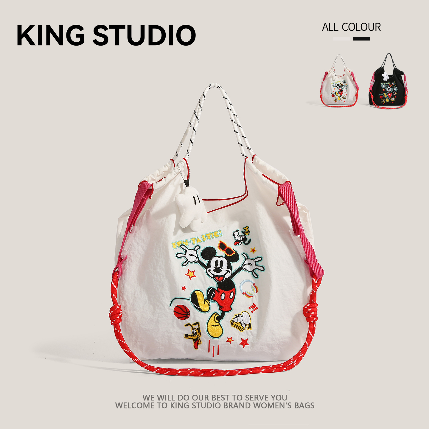 日本ballchain卡通米奇购物袋