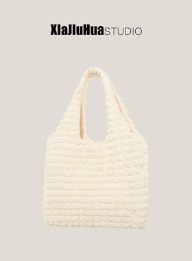 下酒话DrinKing泡芙云朵包包女2025新款简约百搭大容量通勤托特包