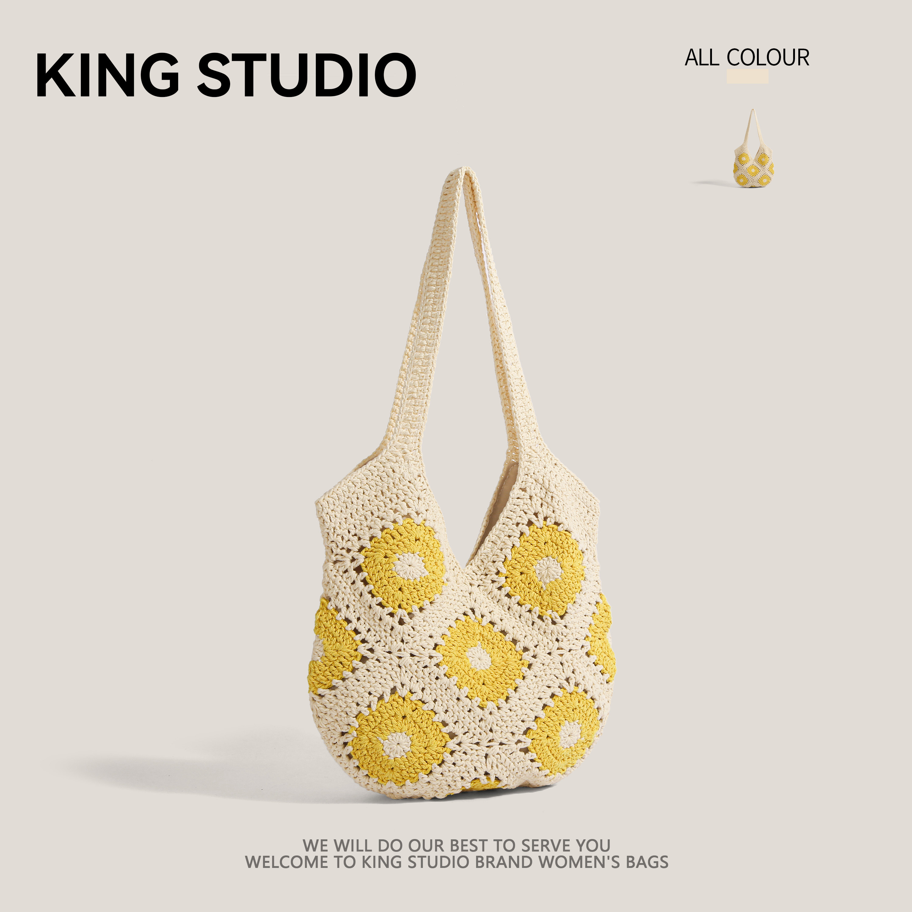 手工编织包女2025新款夏天海边度假沙滩包单肩包大容量通勤托特包