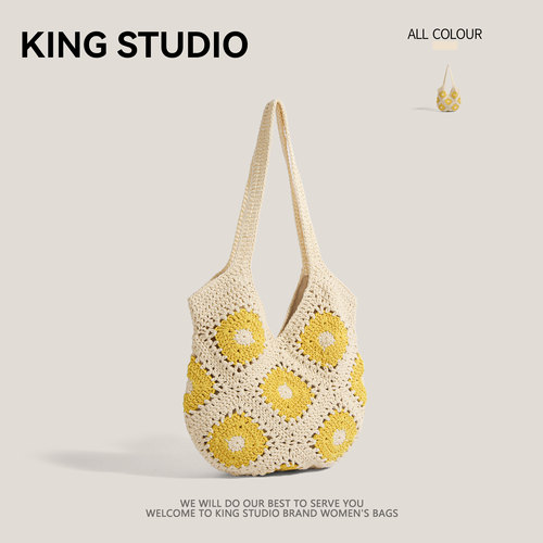 手工编织包女夏天海边度假沙滩包