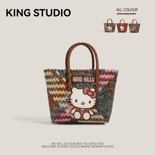 可爱HelloKitty凯蒂猫菜篮子包