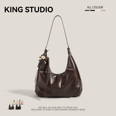 废土风复古腋下包女大容量斜挎包