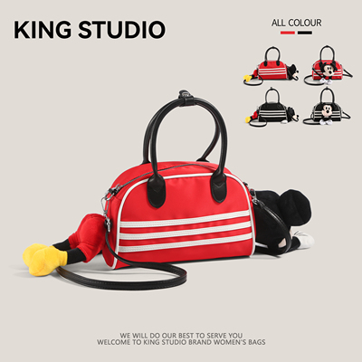 卡通米奇手提保龄球包单肩斜挎包