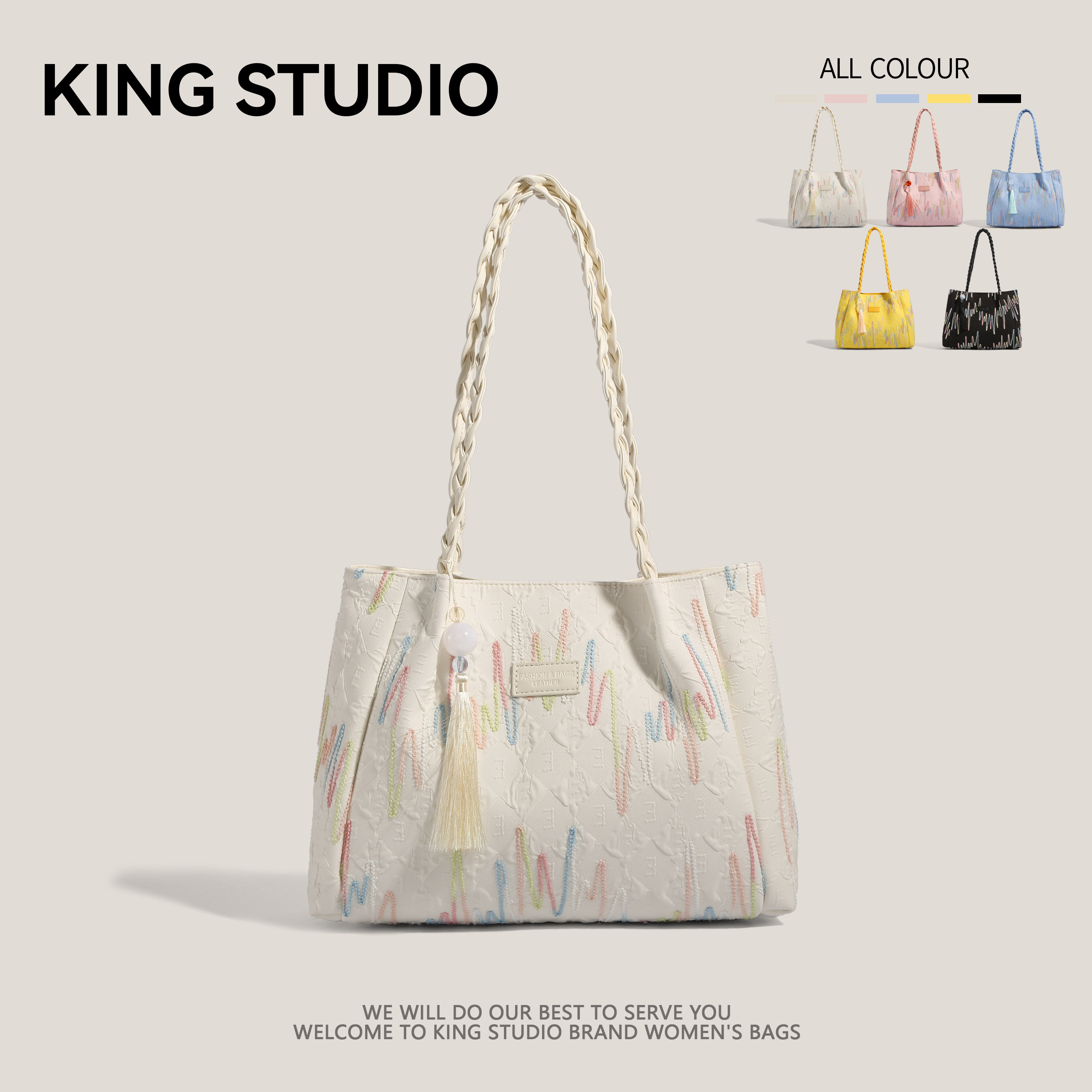 上班通勤帆布袋包包女2025新款潮秋冬单肩腋下包休闲大容量托特包