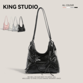 蝴蝶结托特包女2026新款 大容量通勤双肩包百搭链条单肩斜挎包背包