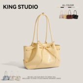 韩国小众手提菜篮子包包女2025新款 潮时尚 百搭单肩包蝴蝶结托特包