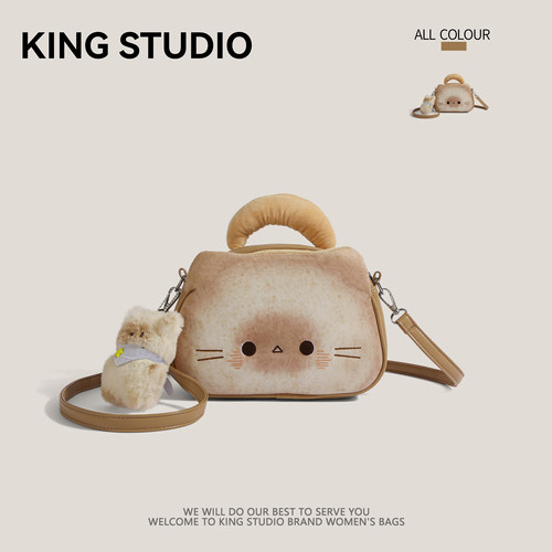 可爱烤面包小猫包小众设计手提包