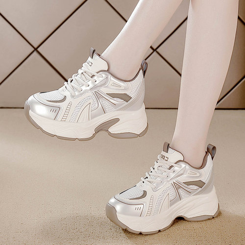 炸街老爹鞋女百搭厚底内增高女鞋