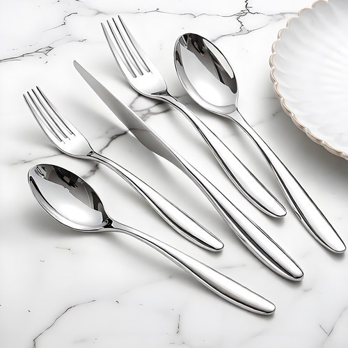 锻打304不锈钢西餐刀叉勺套装