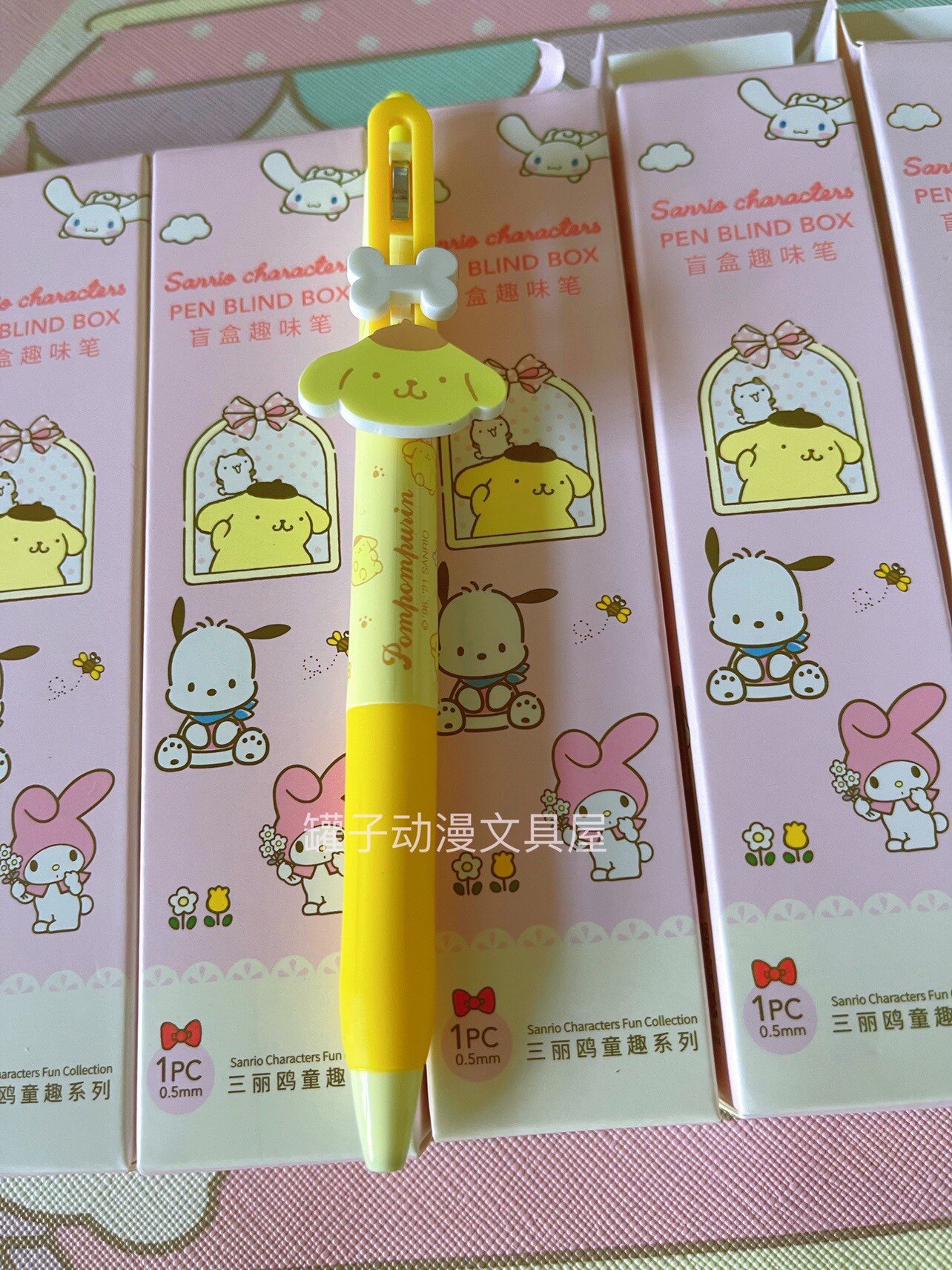 MINISO 산리오 시리즈 블라인드 박스 펜 유귀이 개 쿠로메 푸딩 귀여운 뉴트럴 펀 펜