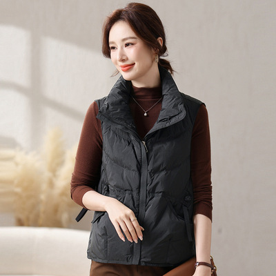 日式良品2025款羽绒马甲女款女外穿时尚冬季鸭绒马夹新款背心坎肩