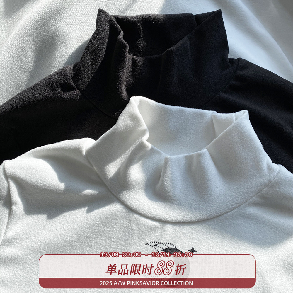 pinksavior德绒亲肤柔软小高领
