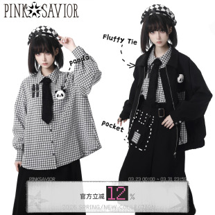 设计款 条绒夹克 显瘦 熊猫毛绒领带衬衫 pinksavior圆滚滚