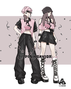 星星海 pinksavior 粉色露肩绑带设计天丝牛仔Y2K多巴胺显瘦女