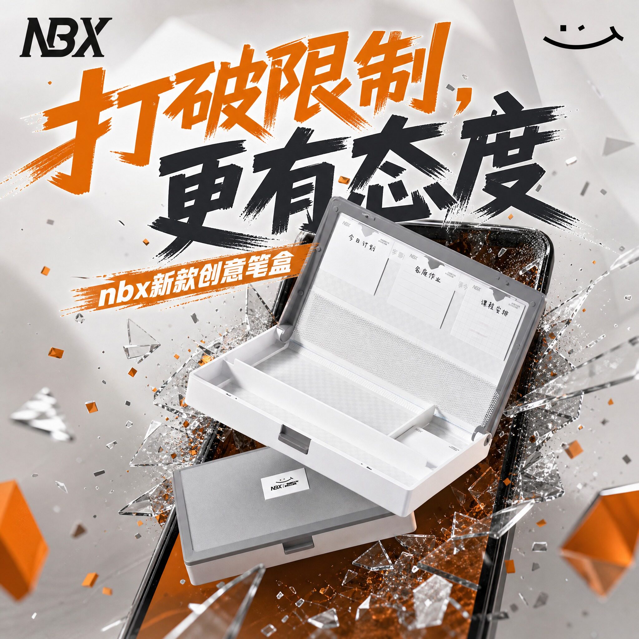 nbx学霸文具盒多功能黑科技笔盒图片