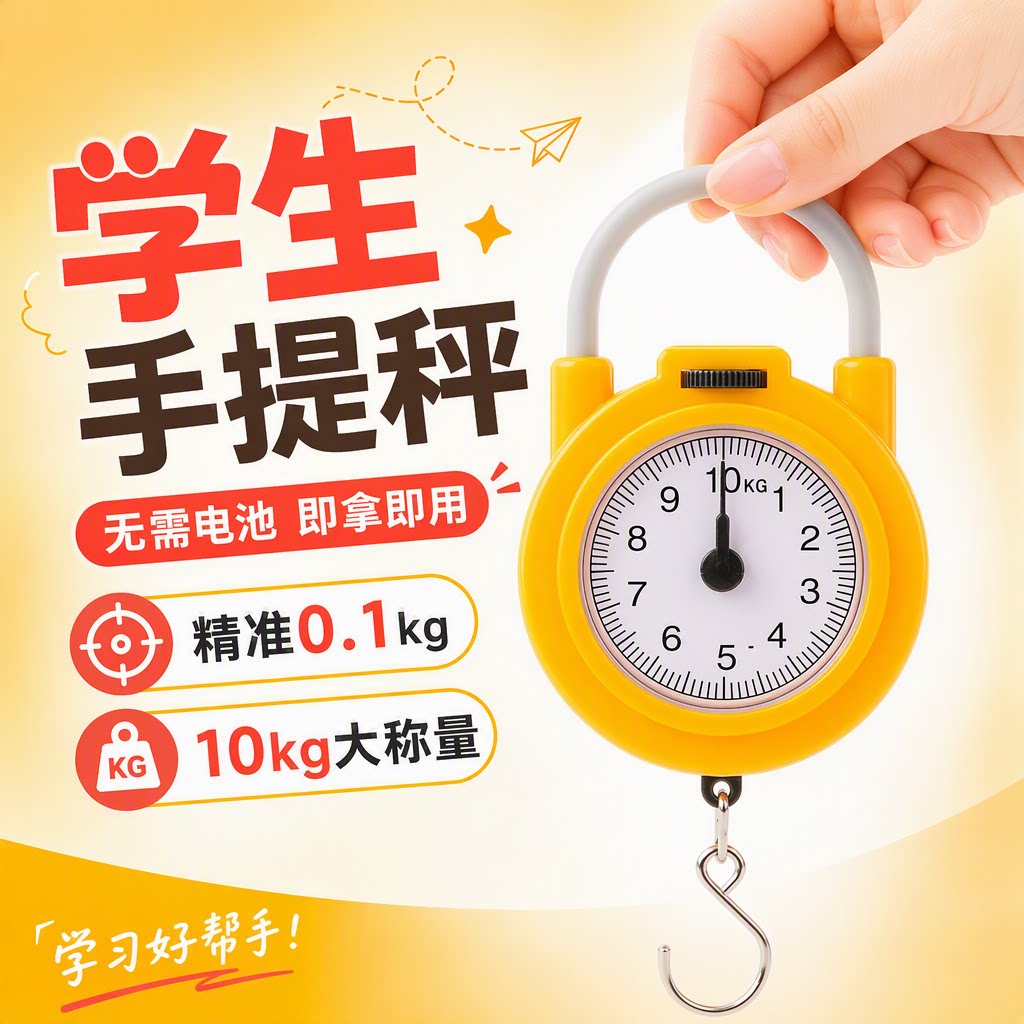 儿童手提秤挂钩秤小学数学学习图片