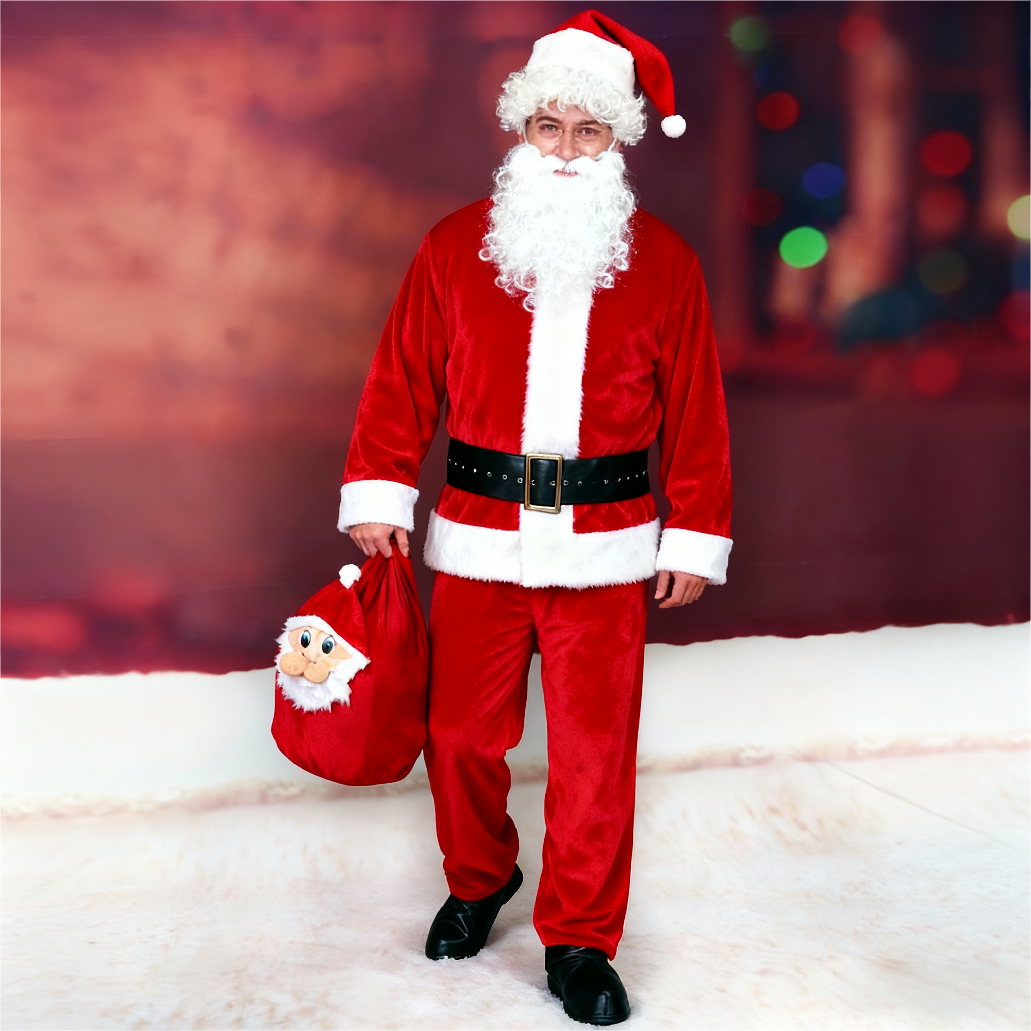 圣诞老人服装男衣服套装