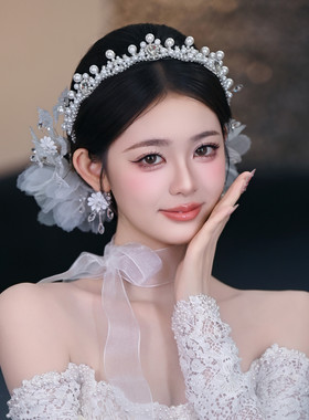 水舞A5327韩式简约甜美串珠皇冠公主精致主婚纱礼服造型百搭头饰