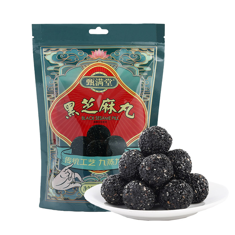 黑芝麻丸126g传统工艺即食芝麻丸养生丸主播推荐网红零食芝麻球在类目 传统滋补营养品, 阿胶膏方, 阿胶膏/固元膏中 - 来自Buy2taobao.com提供专业的淘宝代购服务