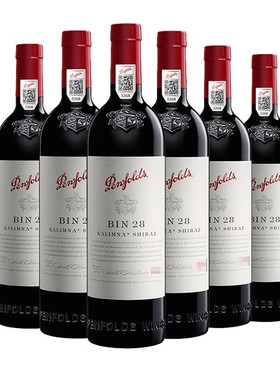 奔富28 BIN28设拉子红酒 澳大利亚原瓶进口干红葡萄酒 750ML
