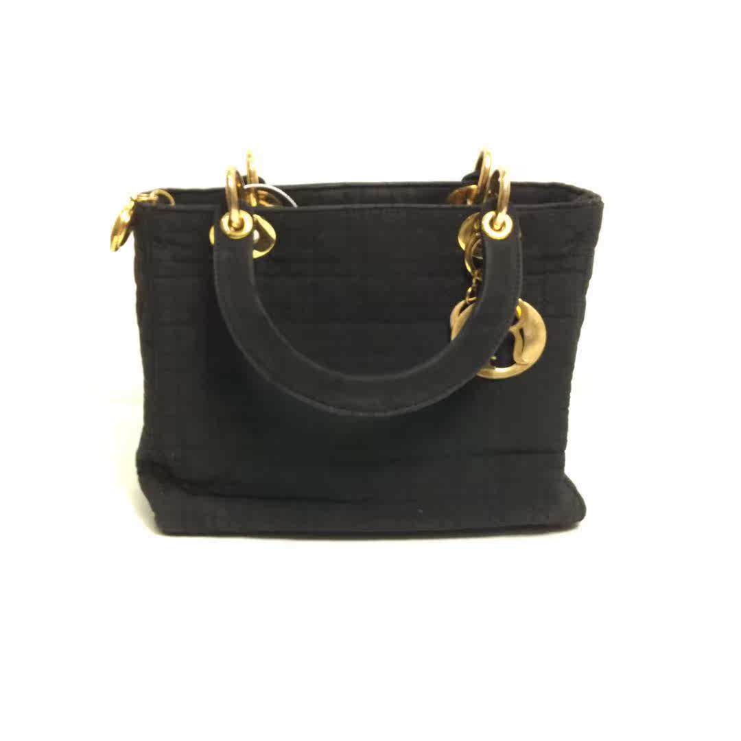 85新 迪奥黑色帆布 lady Dior 系列女士手提包   8.21|msdalam kategori 闲鱼优品, 箱包皮具/热销女包/男包, 女士包袋 - dari Buy2taobao.com untuk memberikan perkhidmatan ejen Taobao profesional membeli