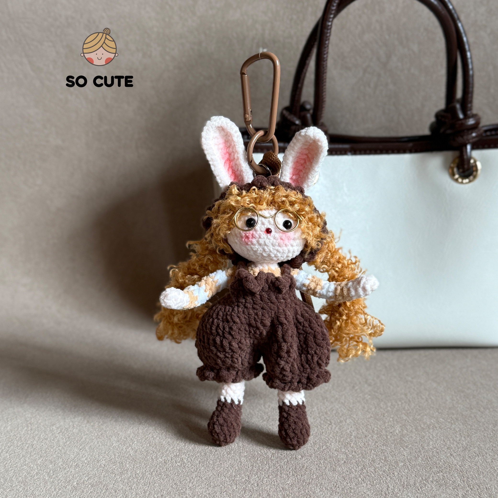 socute 可爱兔子妹妹包包挂件挂饰钥匙扣挂件高级感礼物图片