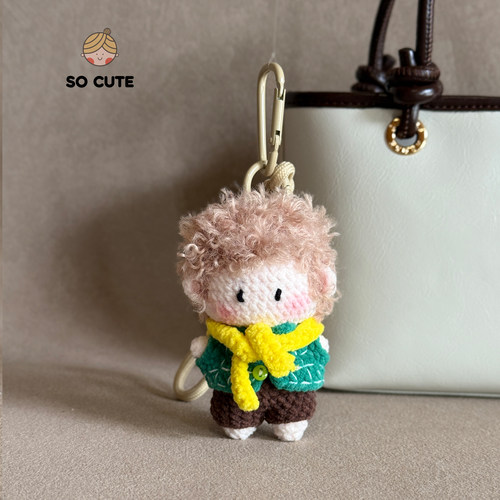 socute 手工钩织王一博玩偶公仔包包挂件挂饰钥匙扣一博周边礼物