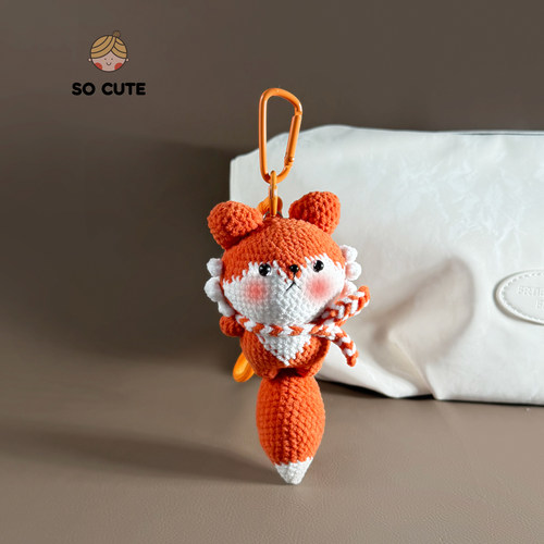 socute 可爱小狐狸包包挂件挂饰钥匙扣挂件小众高级感创意礼物