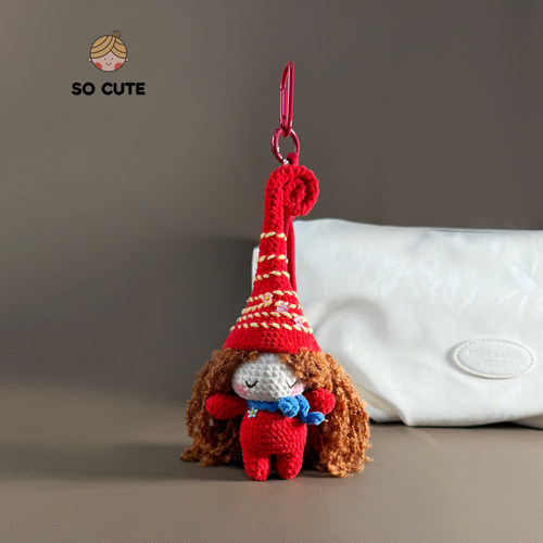 socute 魔女仔仔毛绒玩偶公仔包包挂件包挂饰钥匙扣手工礼物