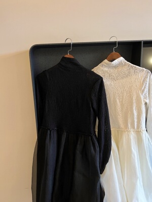 甜美蓬蓬裙女纯色拼纱打底裙