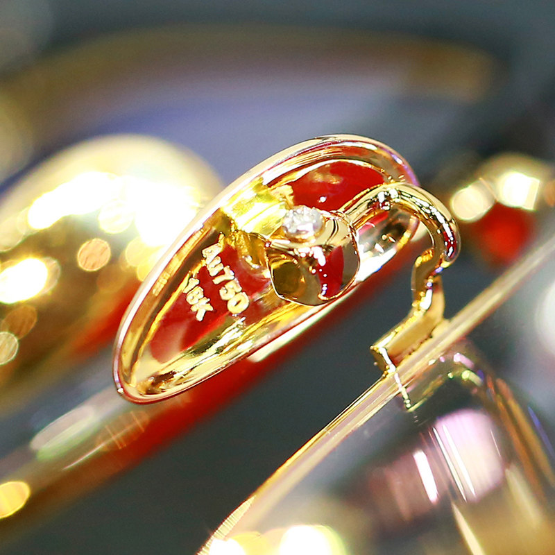 定制18k纯金鼻托男女舒适防滑 近视眼镜框架鼻托配件通用黄金叶子