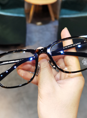 简丹DARLIN板材眼镜框复古男女防蓝光可配近视眼镜架大脸素颜平光