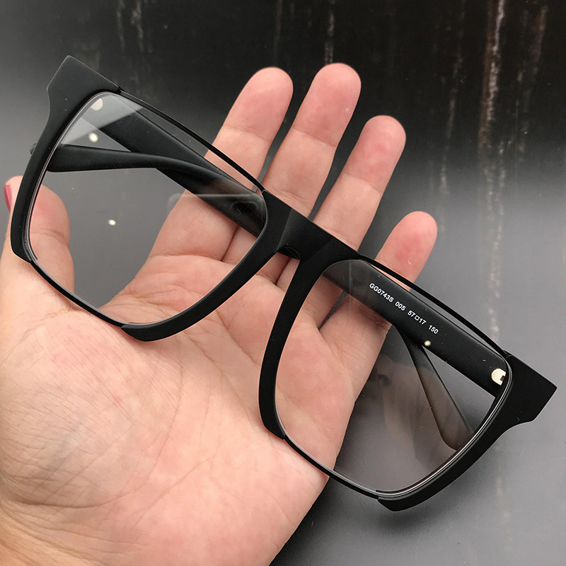 简丹配眼镜眼镜框男女黑框粗框复古板材大脸加宽近视眼镜架防蓝光