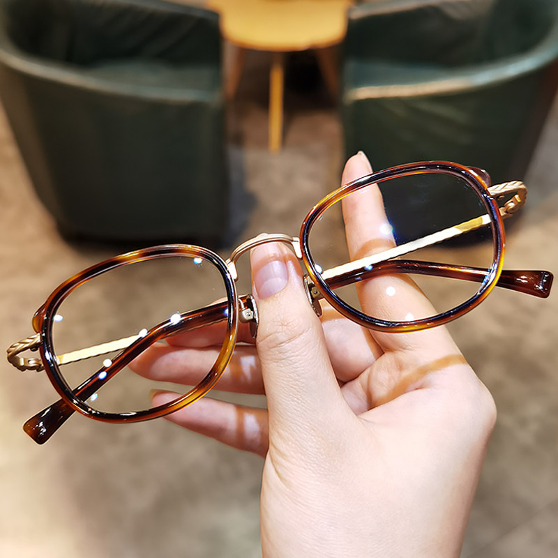 时尚个性文艺复古防蓝光眼镜框