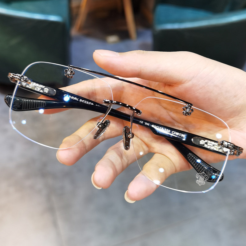 双梁时尚无框护目眼镜