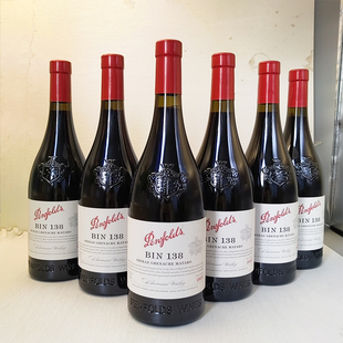 整箱6支 进口奔富BIN138干红葡萄酒750ml寇兰山麦克斯 澳洲原装