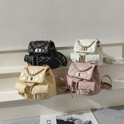 超迷你小香duma真皮双肩包