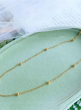 简素项链女锁骨链裸链简约气质清新学生饰品潮网红钛钢配饰品