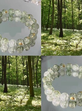 甜美清新琉璃珠子手串新中式气质女款学生闺蜜小清新手饰中国风女