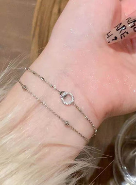 银色几何手链女轻奢冷淡风小众设计个性手串高级感精致百搭手饰潮