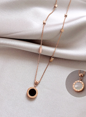 钛钢项链ins潮小众品牌精致个性网红锁骨链简约气质冷淡风颈链女