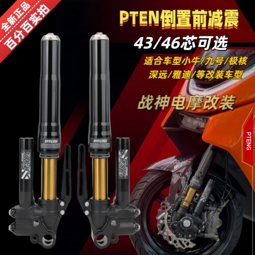 PTENG倒置前减震43-46芯小牛NX极核AE5九号M95C电动车改装前避震